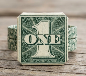 Origami Ring, paper-fold ring,dollar bill folded ring
